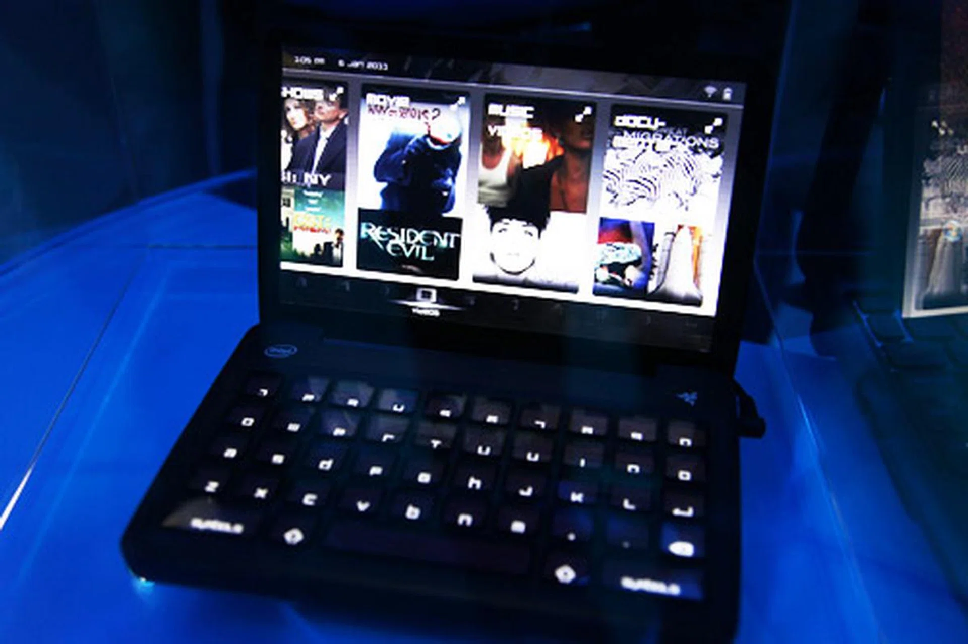 The big reveal was Razer's petite Swichblade gaming console that's based on Intel's latest Oak Trail processor. This palm-sized gaming device comes with an adaptive keyboard that remaps its keys based on the kind of game that's being played.