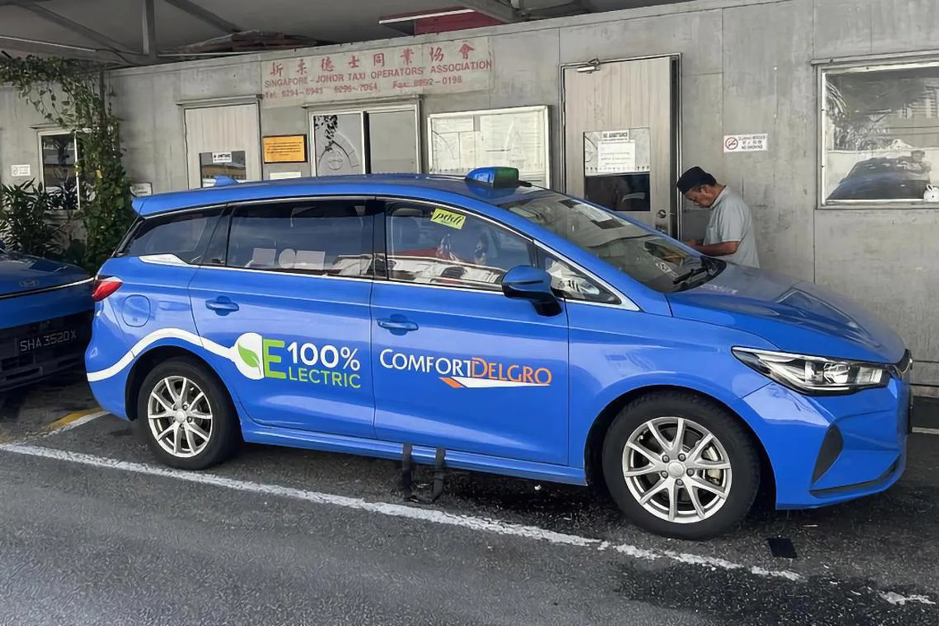 A licensed cross-border taxi