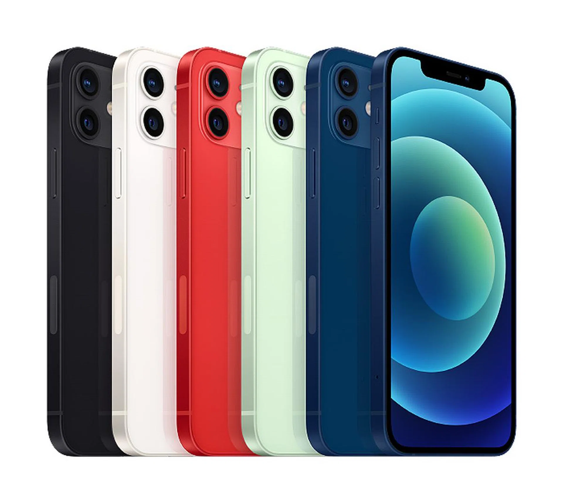 The colours of iPhone 12. (Image source: Apple)
