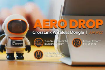 j5create JUAW22 AERO DROP CrossLink Wireless Dongle