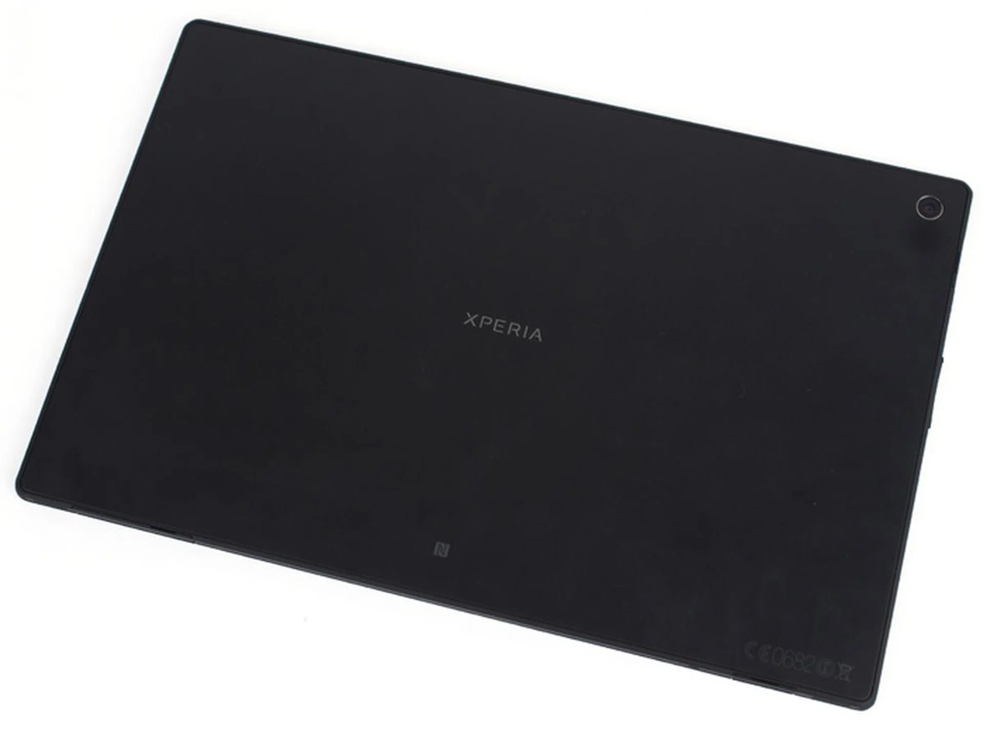 The rear of the Tablet Z is a flat, matte black. While it's not a fingerprint magnet like the glass panel back of the Xperia Z smartphone, it still gets a bit grubby.