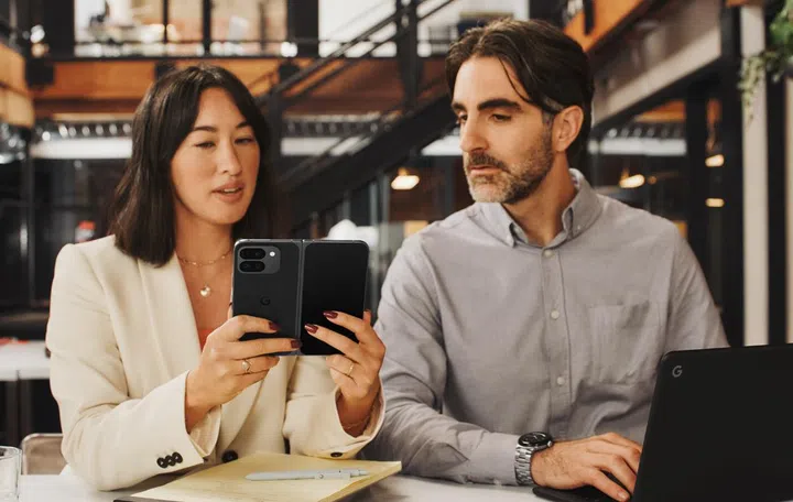 Google Pixel 9 Pro Fold in Obsidian. Image: Google.