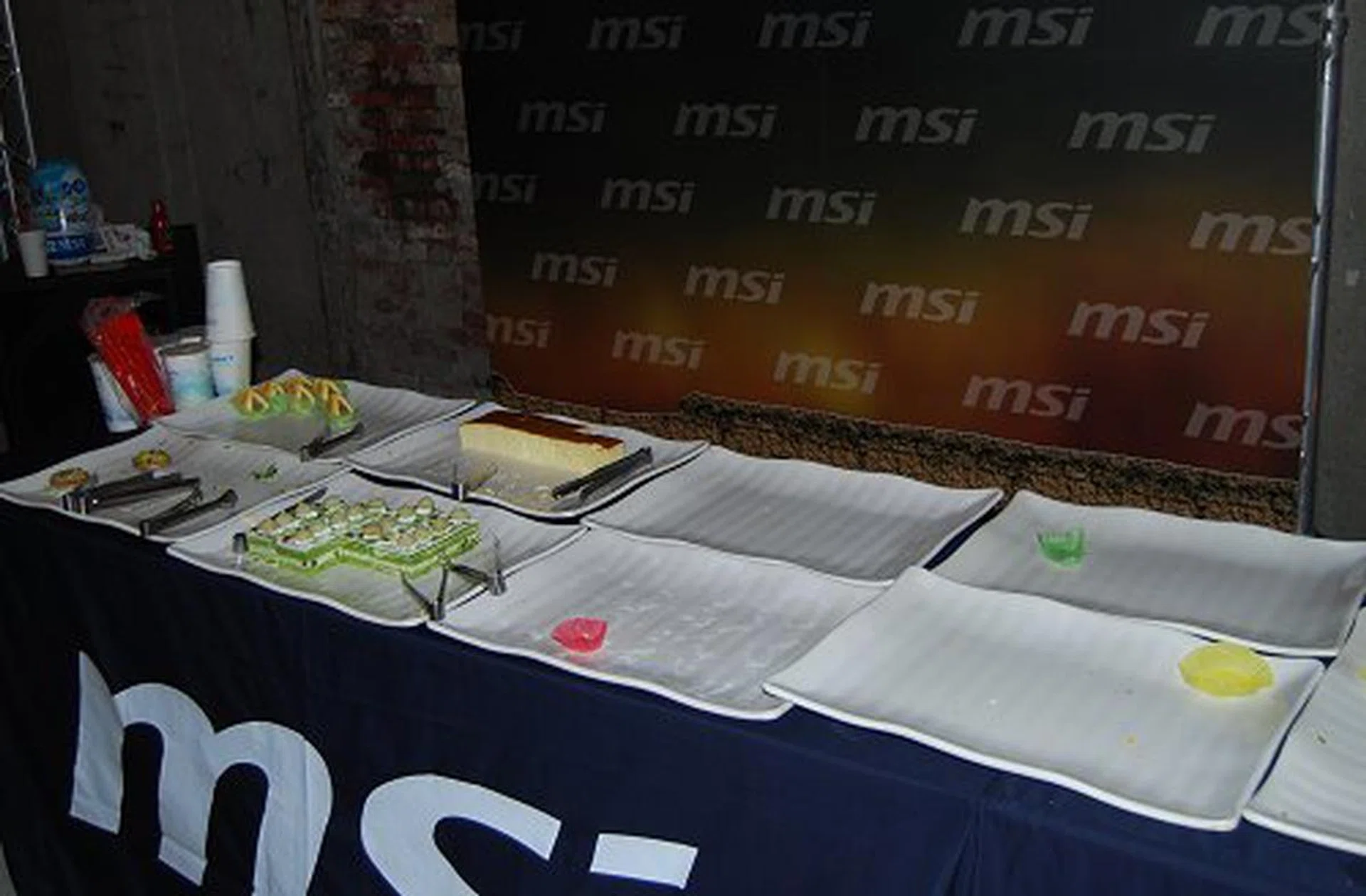  The other aftermath, the remnants of the refreshment corner.  