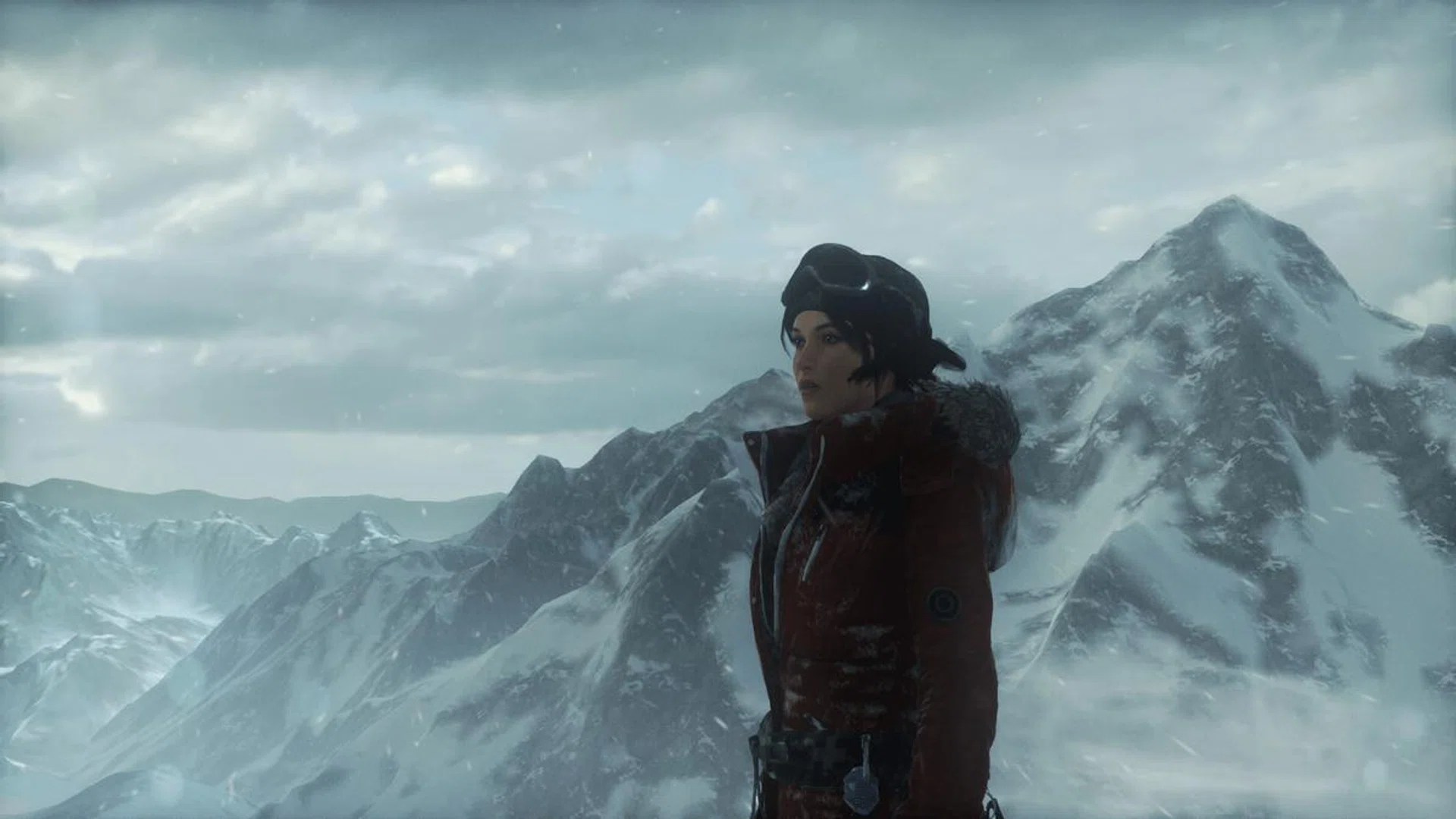 Lara still looking good despite being bumped down to Low quality setting. Screenshot taken from the Benchmarking test on the game menu.