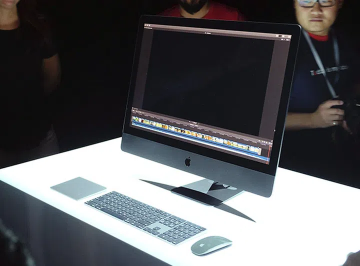 Unlike other iMacs, the iMac Pro comes in Space Grey, which hints at its immense computing power.