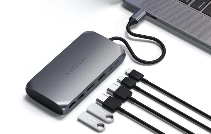 The Satechi USB-C multimedia adapter M1. <br>Image source: Satechi