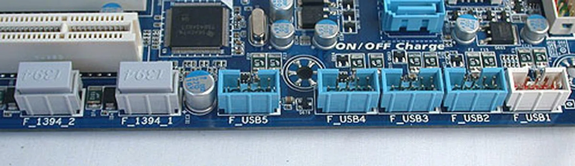There are no lack of USB or FireWire headers, including USB 3.0 versions.