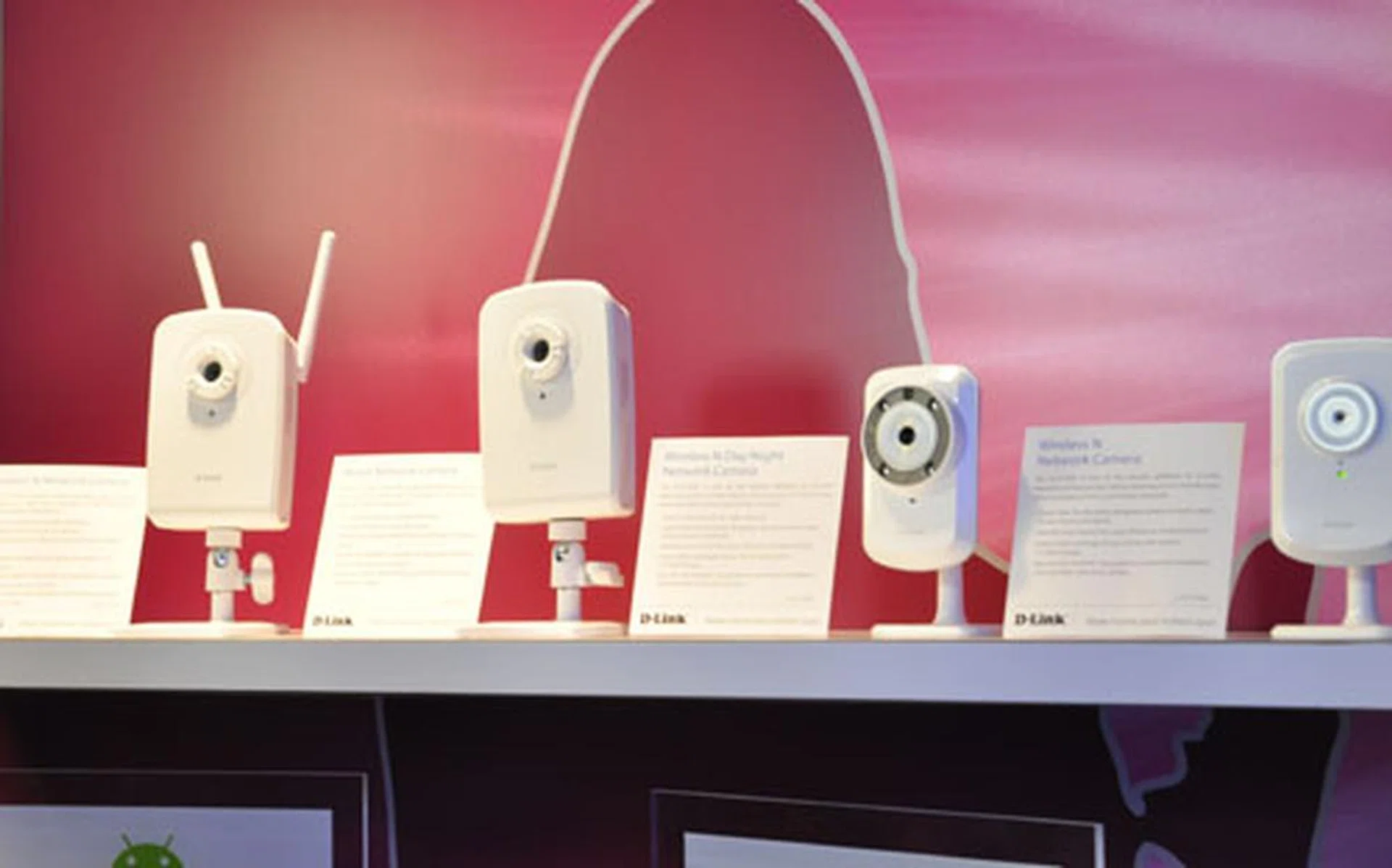 Here's a bunch of their new Wireless N network cameras (and one wired) that allow you to monitor a place over a network. Great for those security conscious types.