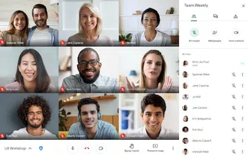 Being able to mute all was rolled out earlier. Image source: Google. 
