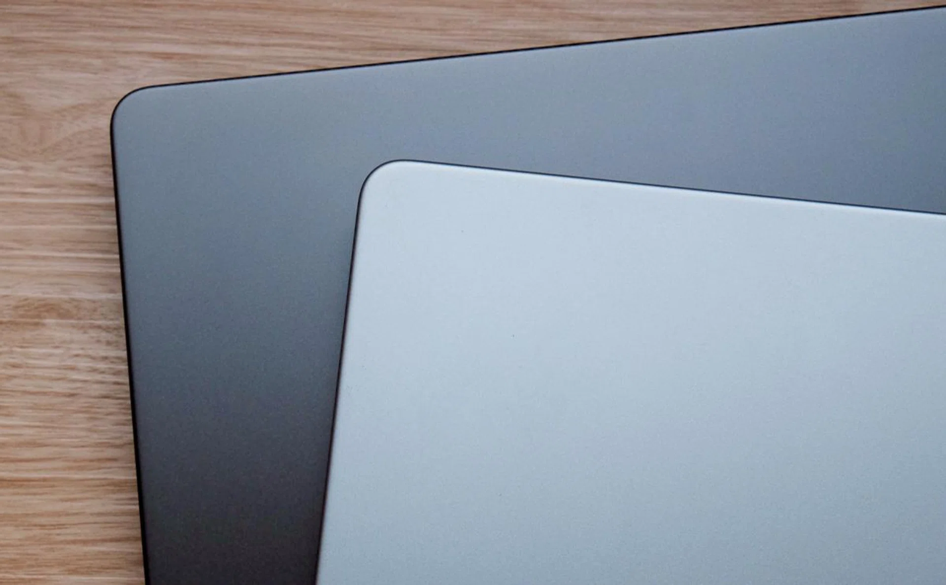 Space Black is below, and Space Grey is on top. Does it look black to you? 