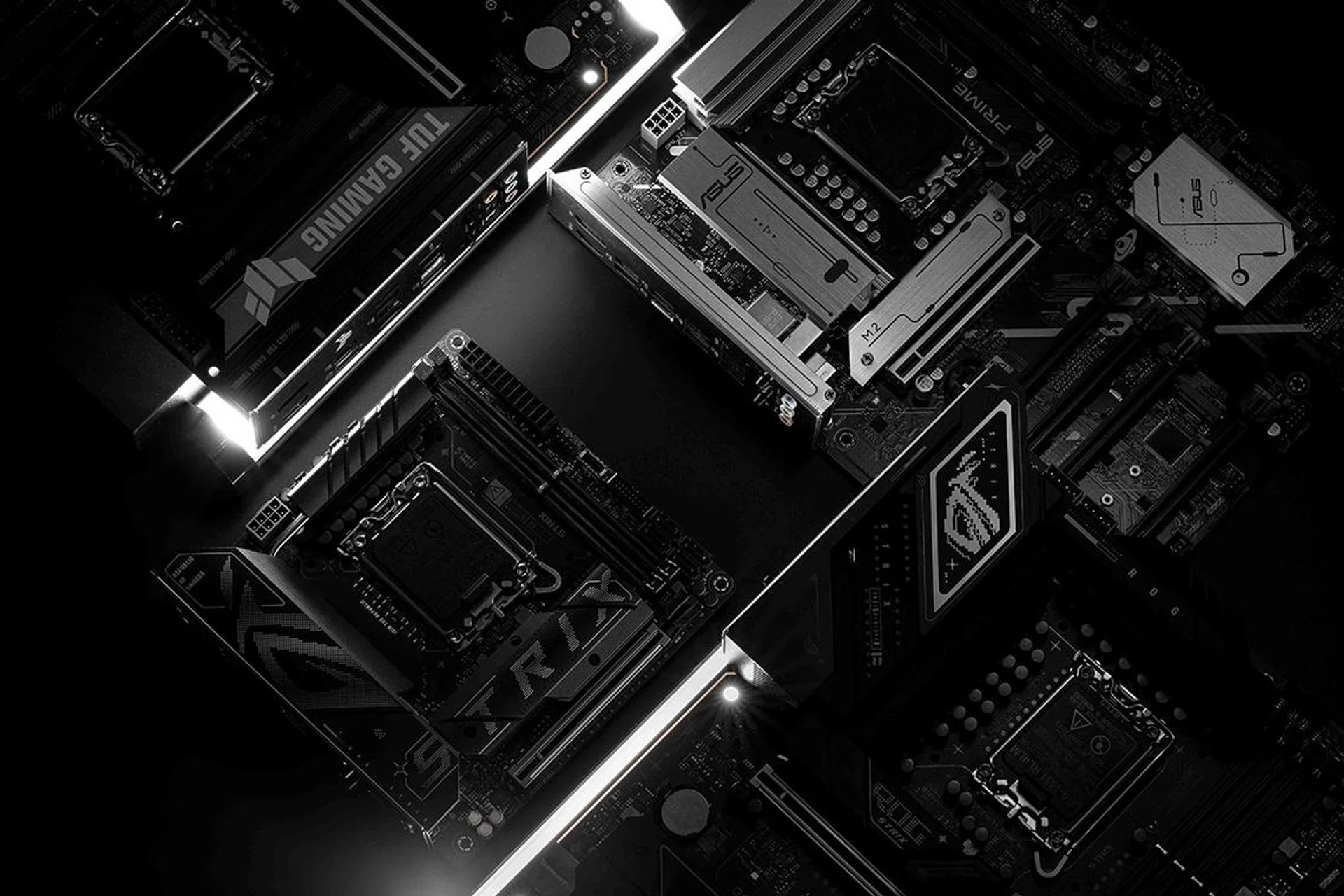 Totaling to 12 new Intel boards and 10 new AMD boards. (Image source: ASUS)