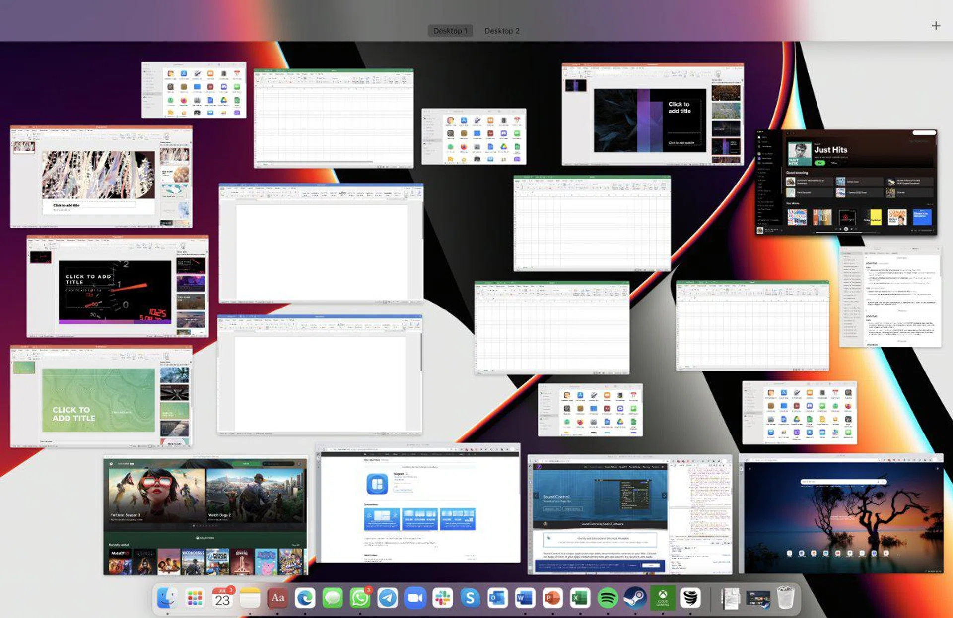 Mission Control in all its glory. Good luck finding anything you need instantly. (Image: HWZ)