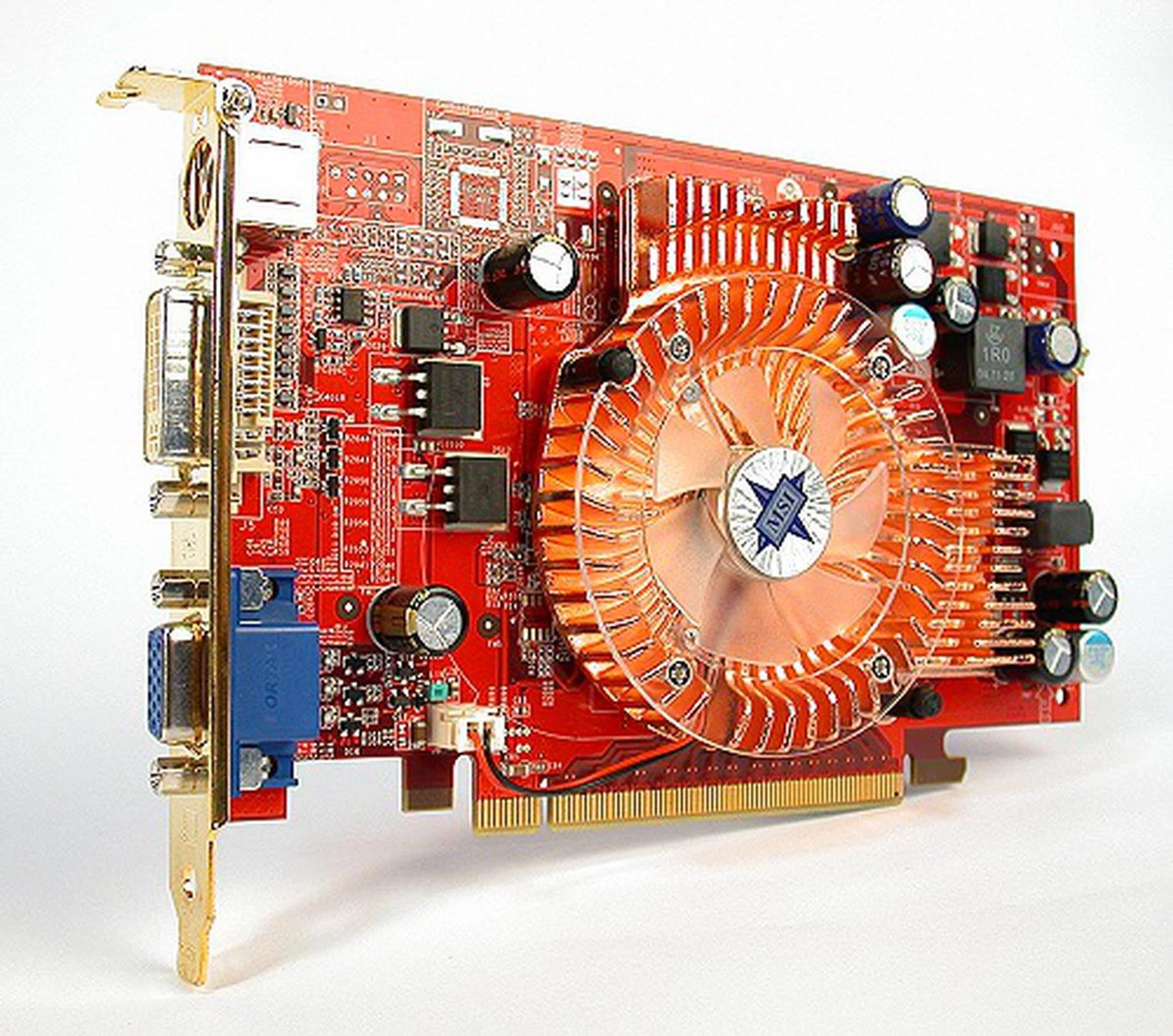Another view of the MSI NX6600-VTD128E Diamond.