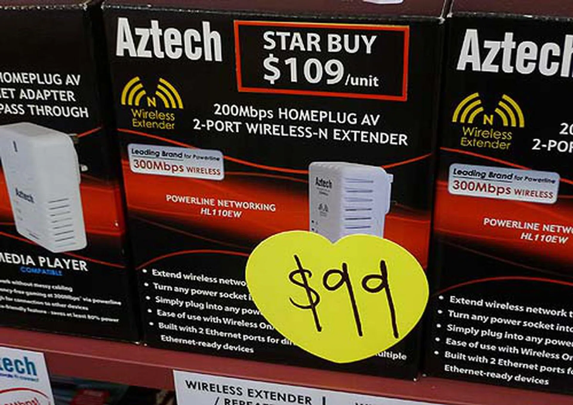 Need a wireless extender for your home? TThen the Aztech HL110EW is now going for just $99. Pretty decent buy, no?