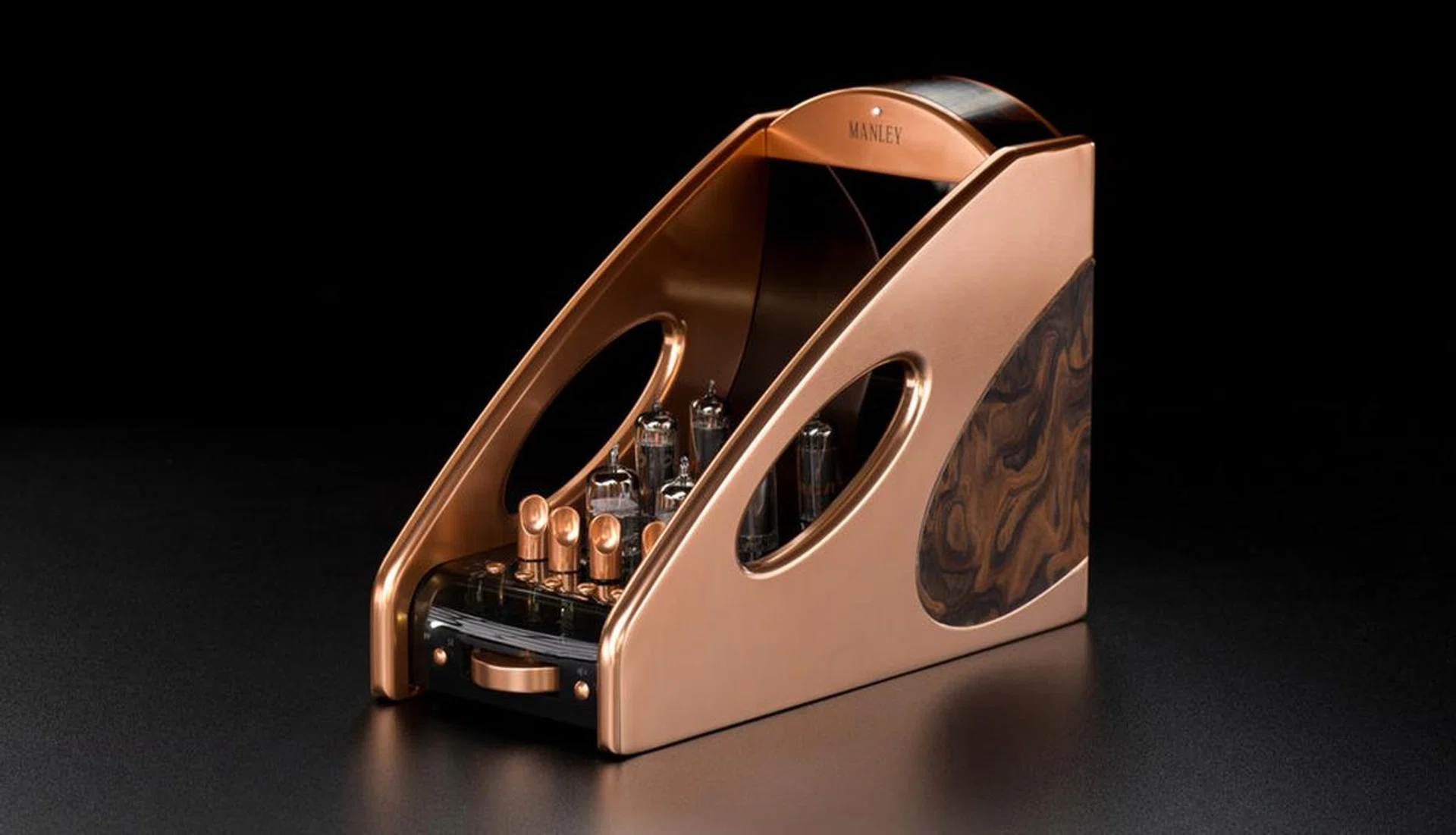 Tube amplifiers, like this Manley Absolute, are favoured for their organic and warm sound, and also for the way they look. (Image source: Manley)
