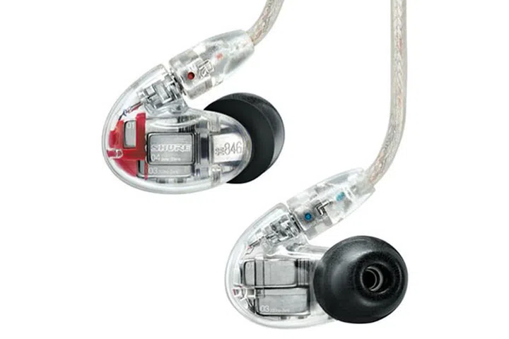 Shure SE846 quad-driver earphones. (Image source: Shure.)