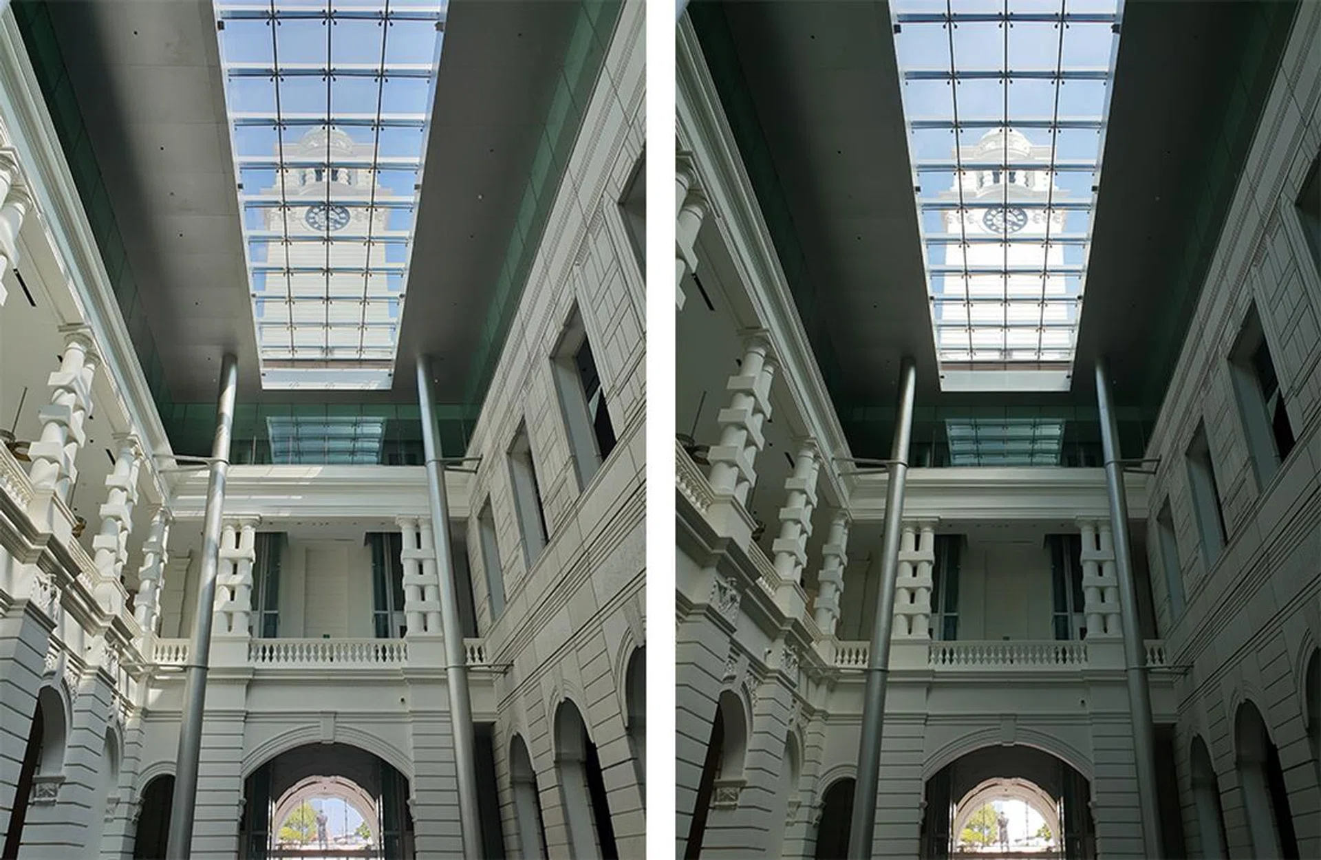 HDR (left) versus non-HDR (right). HDR images capture a wider dynamic range than before. Look at how bright details at the bottom of the frame are retained.