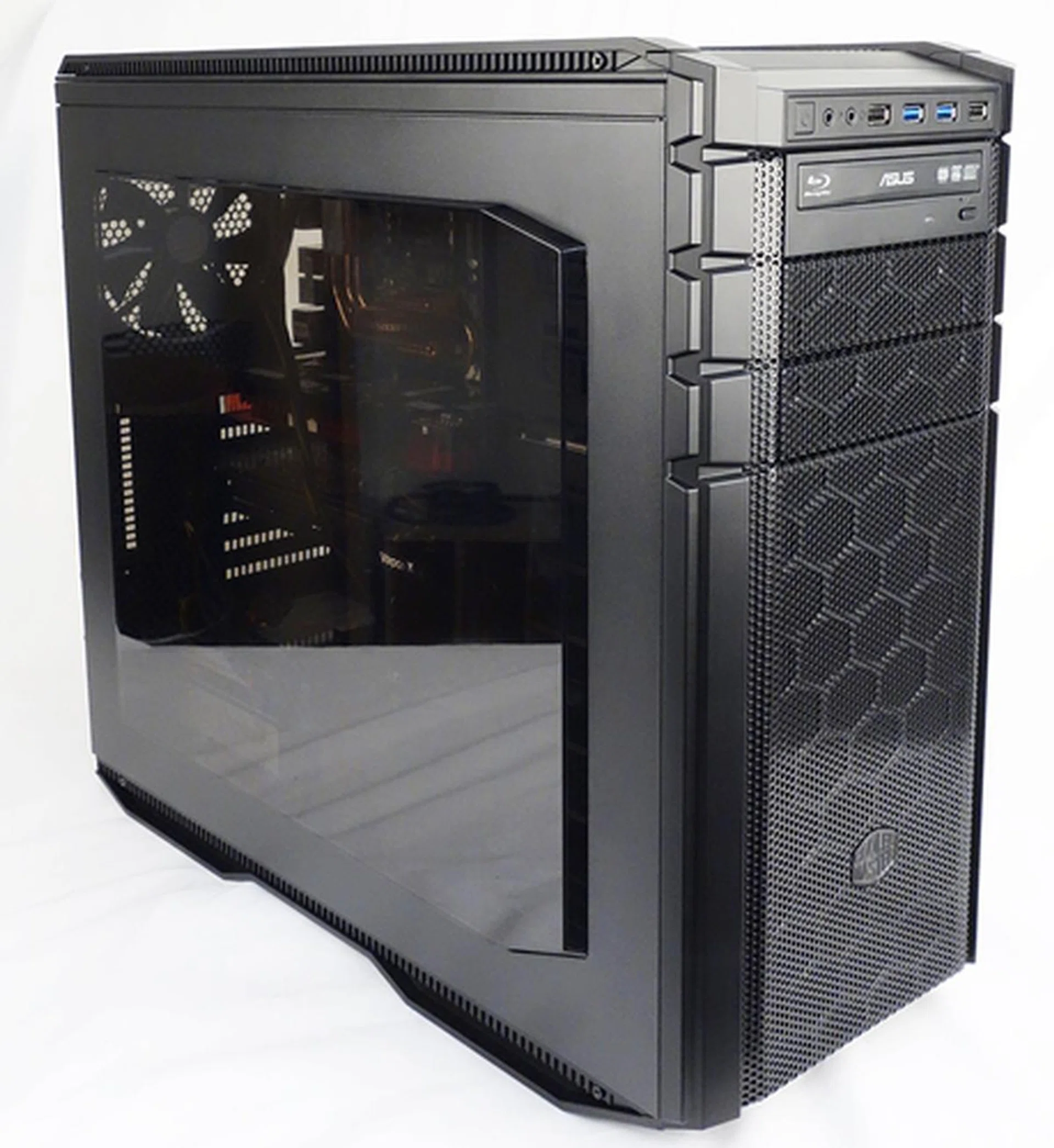The tinted acrylic windows adds a nice touch to the chassis, a nice change from the usual clear window.