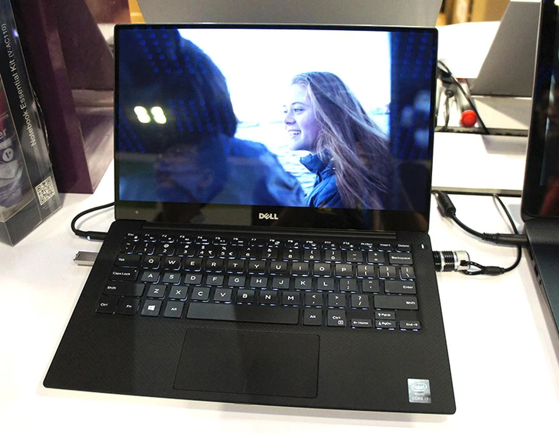 The super slim Dell XPS 13 features Intel's newest Core i7-5500U (2.4GHz, 4MB L3 cache) processor, 8GB of RAM and a 256GB SSD. The QHD+ display outputs 3200 x 1800 pixels and is touch-enabled. It is priced at $2199 and comes with free accidental damange coverage and a Mini-DisplayPort to VGA adapter. A cheaper variant with lesser specifications is available at $1699.