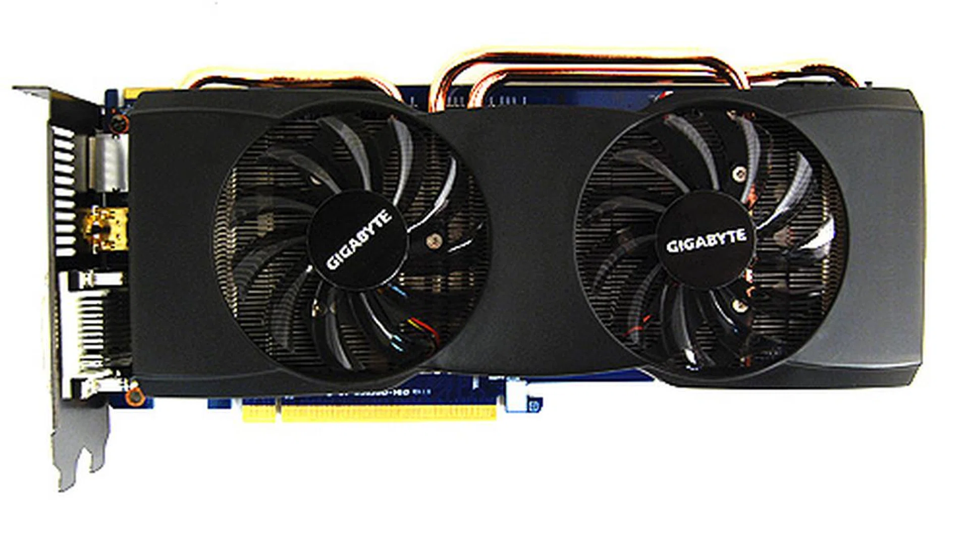 The Gigabyte HD 5830 comes with the dual fan cooler that we've become familiar with, seeing that it has been offered on their high-end cards.