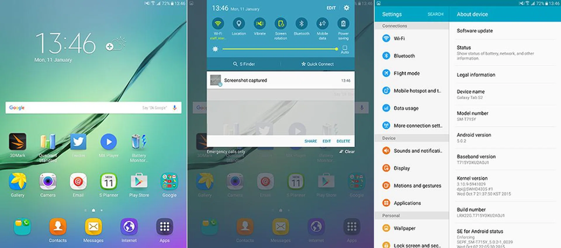 Galaxy Tab S2 TouchWiz