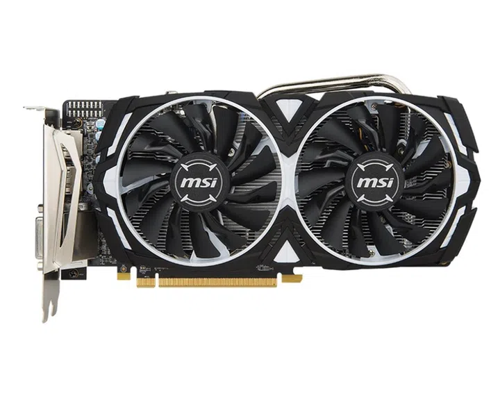 The MSI Radeon RX 570 Armor 8G OC. (Image source: MSI)