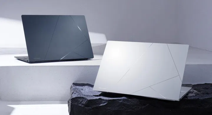 The Zenbook 14 OLED UX3405 will be available in two colourways. (Image source: ASUS)