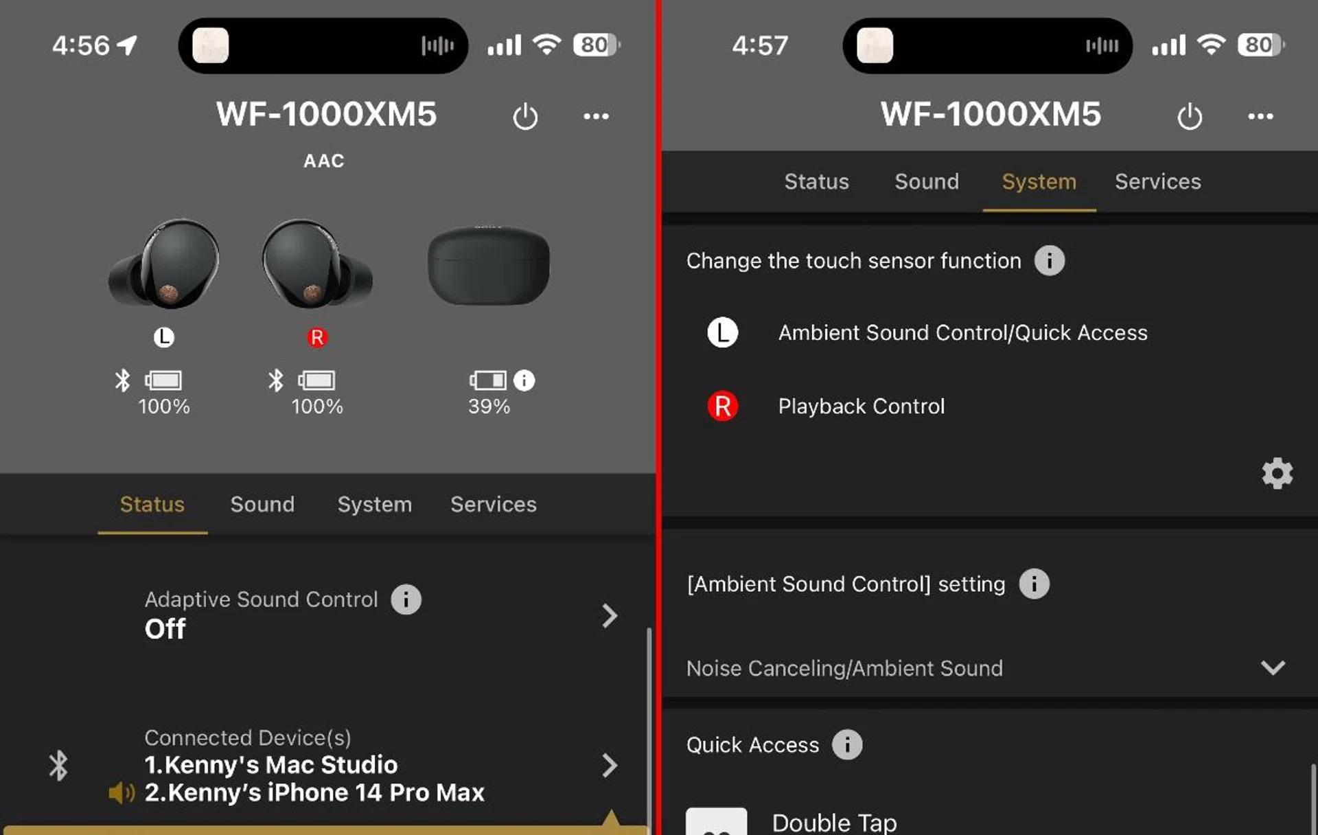 The Headphones app seems to grow with more options over the years.