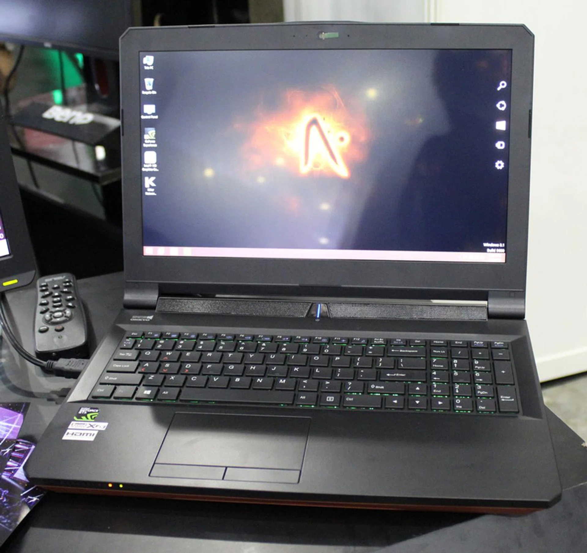 The Aftershock GPX-15 (and its weaker sibling, the GP-15) is an exclusive gaming notebook from Aftershock that’s only available at the Gamepro Shop, premiering at The PC Show 2015. It’s a 15.6-inch notebook with a Full HD (1920 x 1080) IPS display, Intel Core i7-4720HQ (2.6GHz, 6MB cache) NVIDIA GeForce GTX 970M (3GB VRAM), 8 GB RAM, 128GB + 1TB HDD, Killer 1525 AC Wi-Fi + Bluetooth, and runs Windows 8.1. It’s going for $2,219.