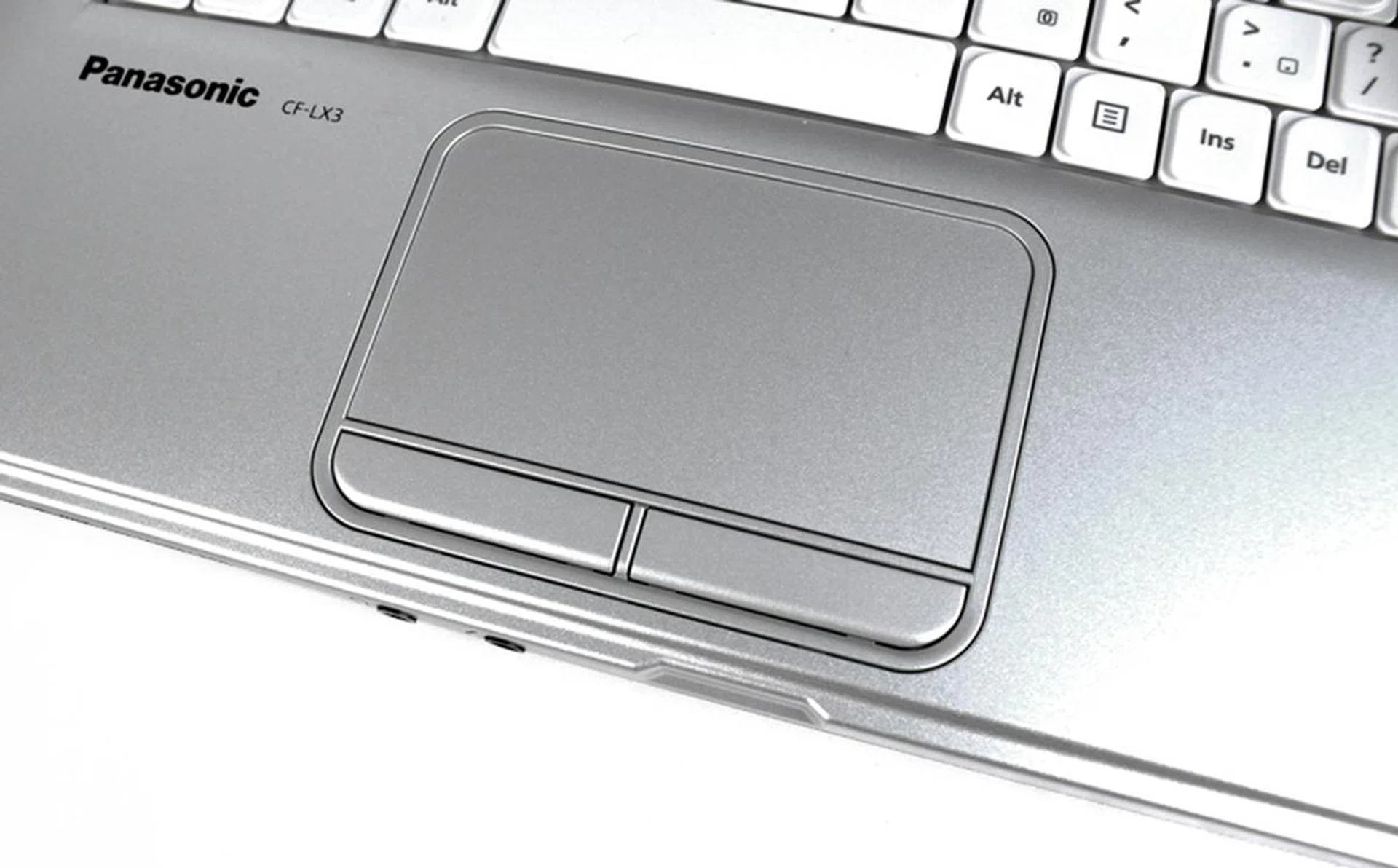 The CF-LX3 has a standard trackpad with dedicated left and right click buttons.
