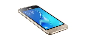 Samsung Galaxy J1 (2016) in Gold.