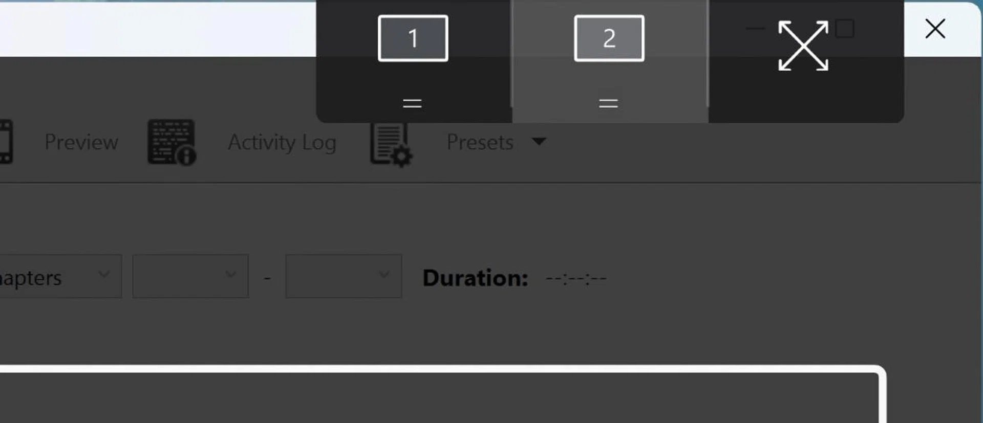 An overlay appears whenever you move a Window to ask if you want to move it to the second display.