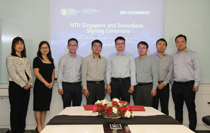 The OceanBase and NTU team. Image source: OceanBase. 