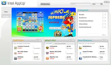 Intel AppUp store application.