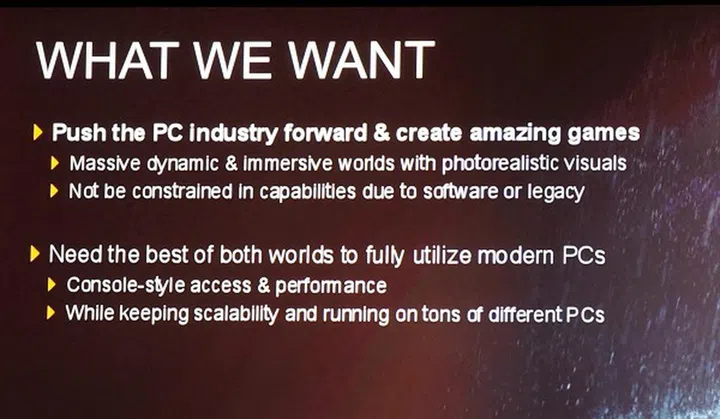The fundamental reason why the AMD Mantle API initiative was pushed ahead.