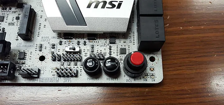 The Game Boost knob allows automated overclocking by turning the knob. However, you'll need to reboot your PC before the overclock will take effect.