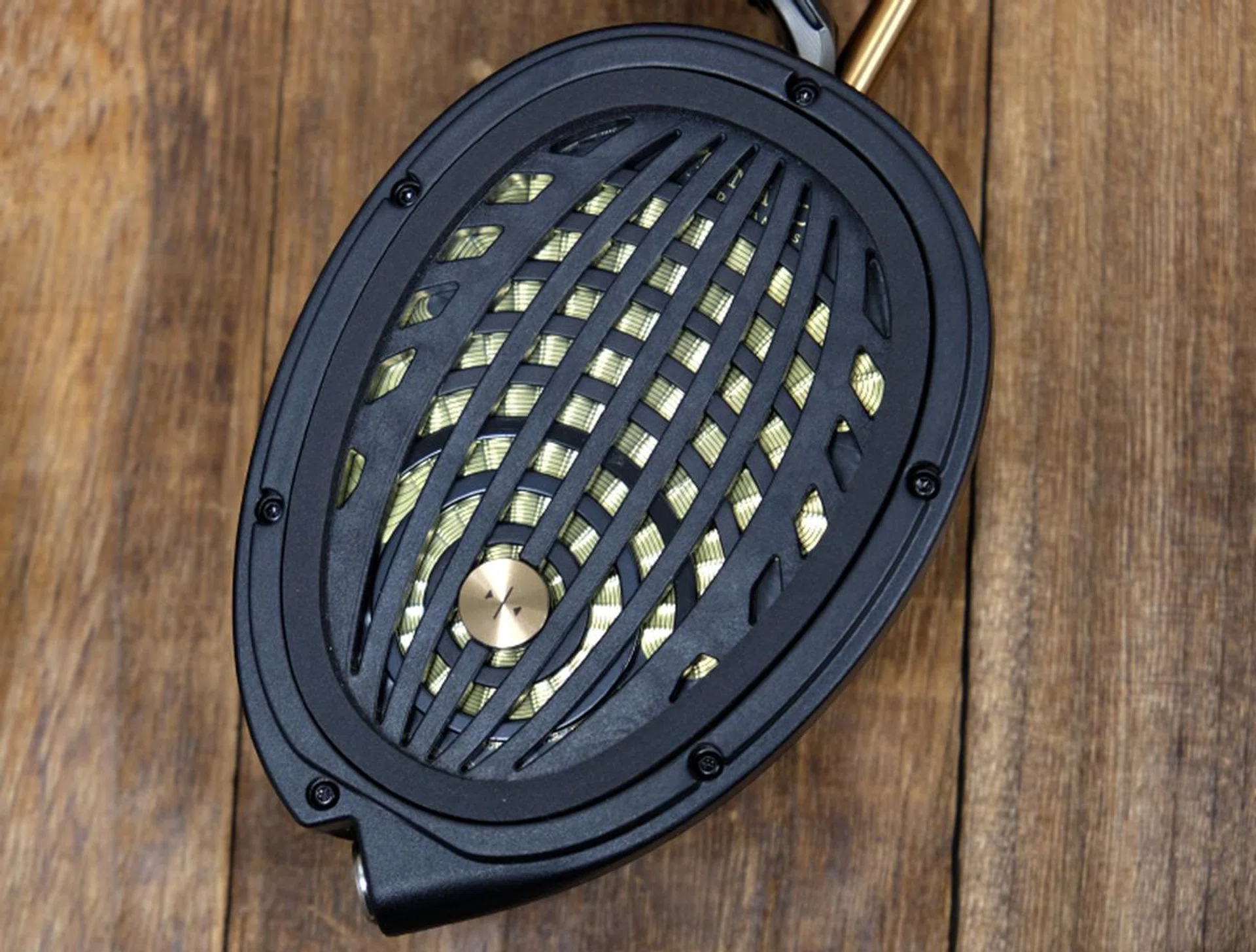 Unlike some headphones, the Empyrean's driver takes up the entire ear cup.
