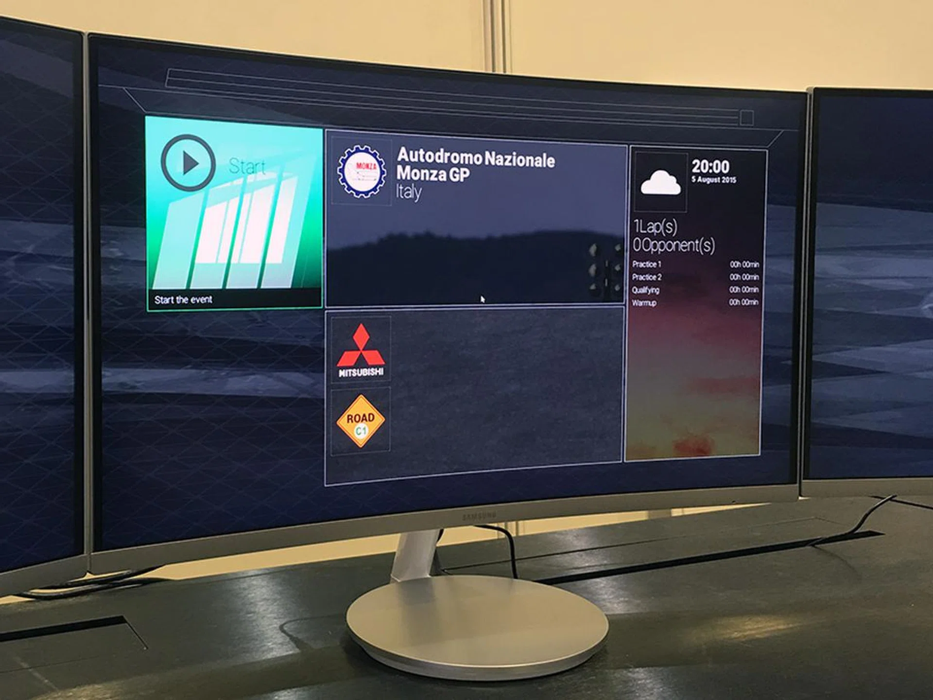 The C27F591FDEX is a new 27-inch curved monitor from Samsung. A 1080p display, it supports AMD Freesync tech, and has HDMI and DisplayPort 1.2 inputs. Going for $498 at the show, down from the usual $548.