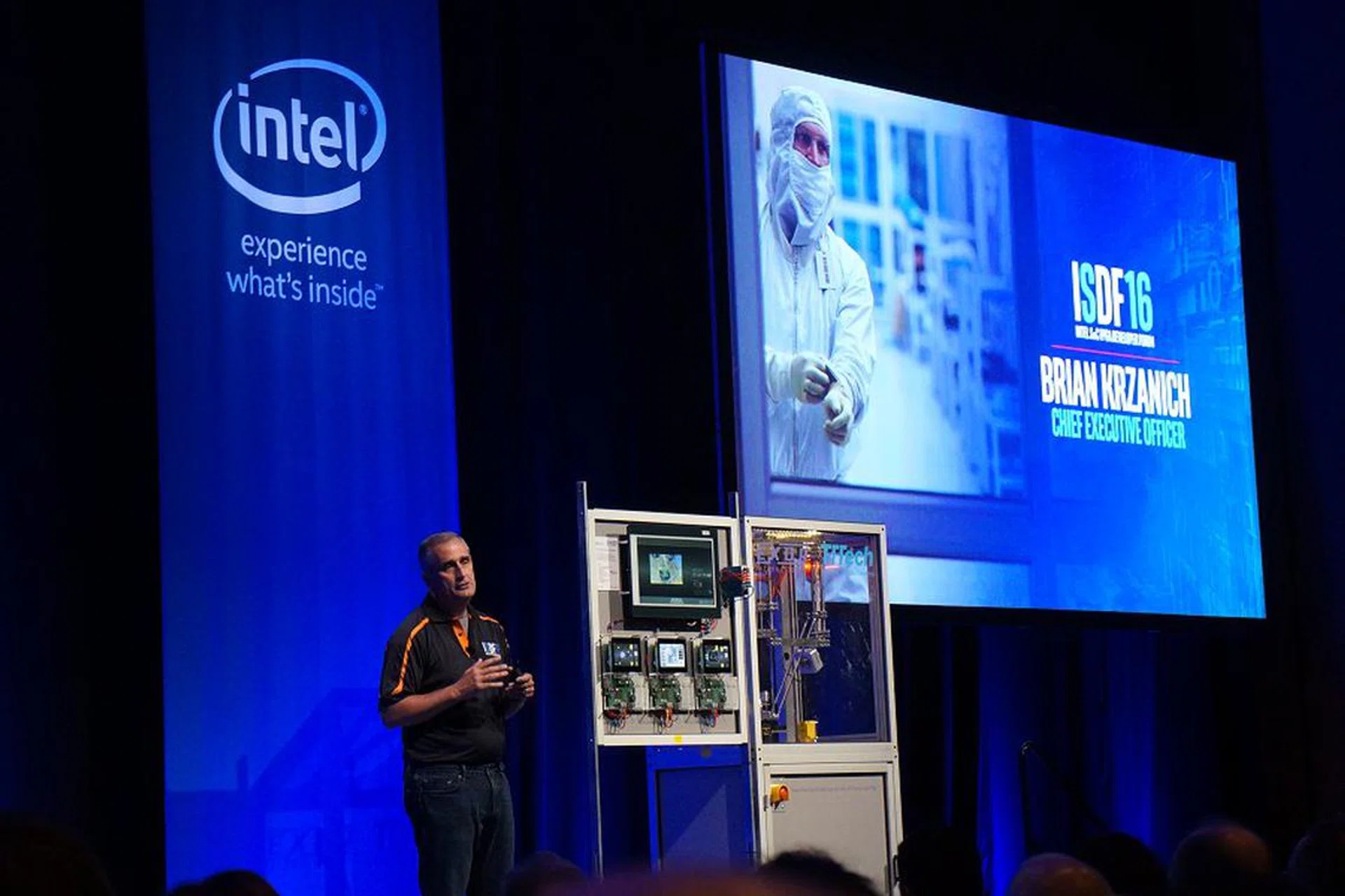 Intel CEO, Brian Krzanich, opened the keynote for Intel SoC FPGA Developers Forum. #IDF16