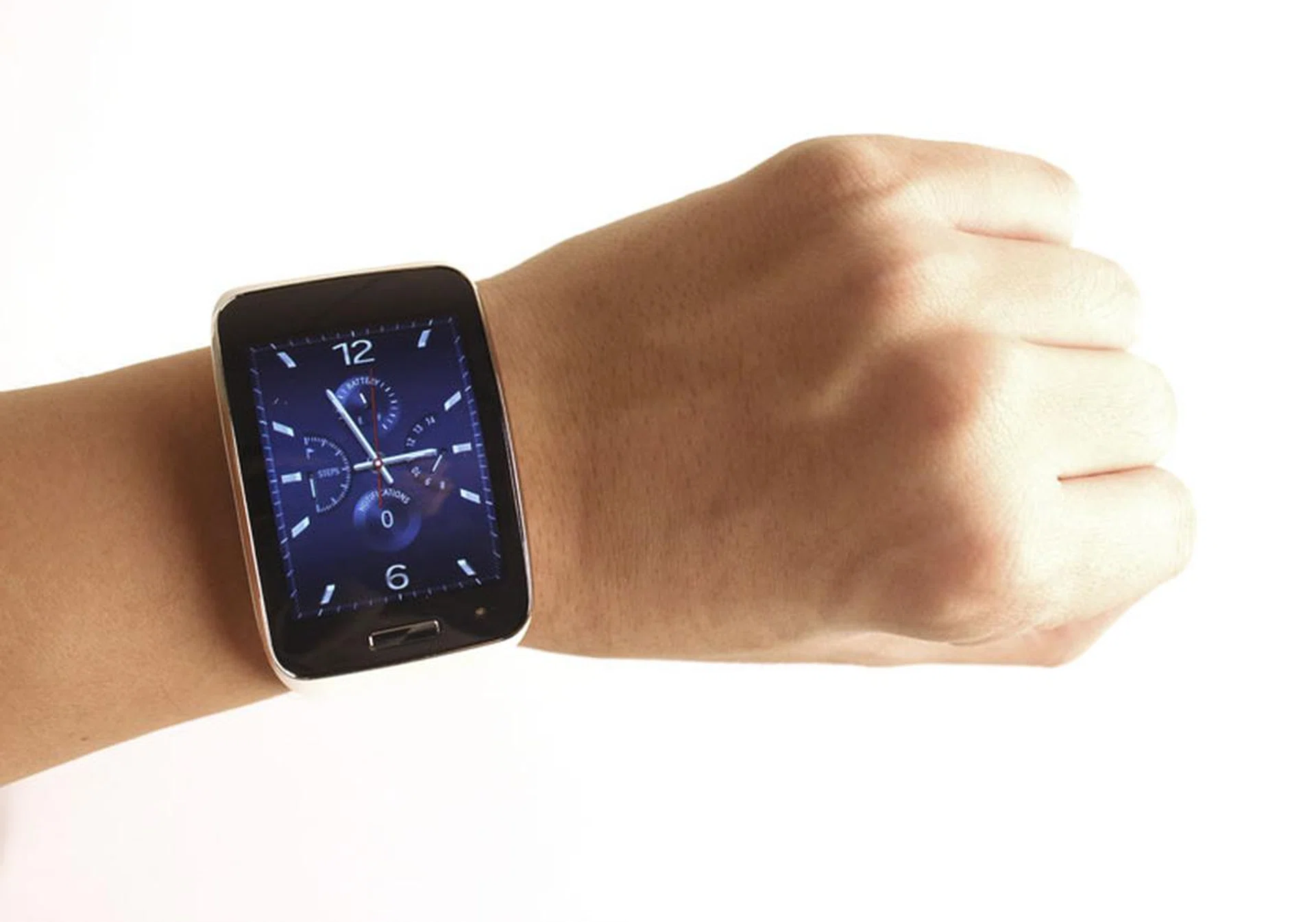The Gear S has a huge curved 2-inch display.