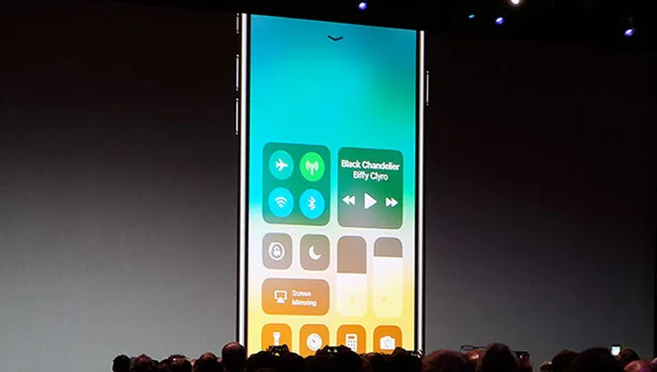 The new Control Center gives quicker access to frequently used settings.