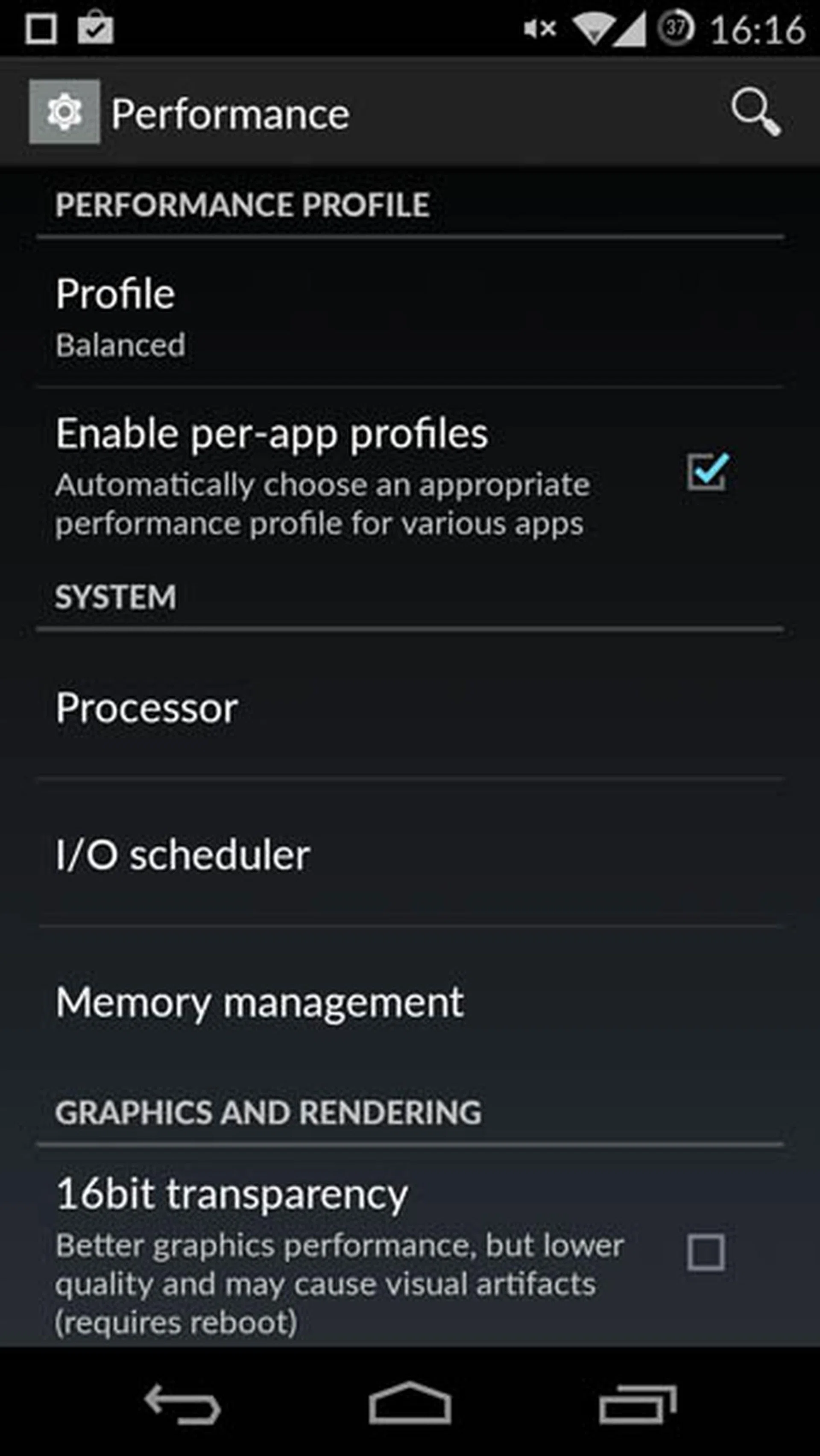 Tweaking CPU performance.