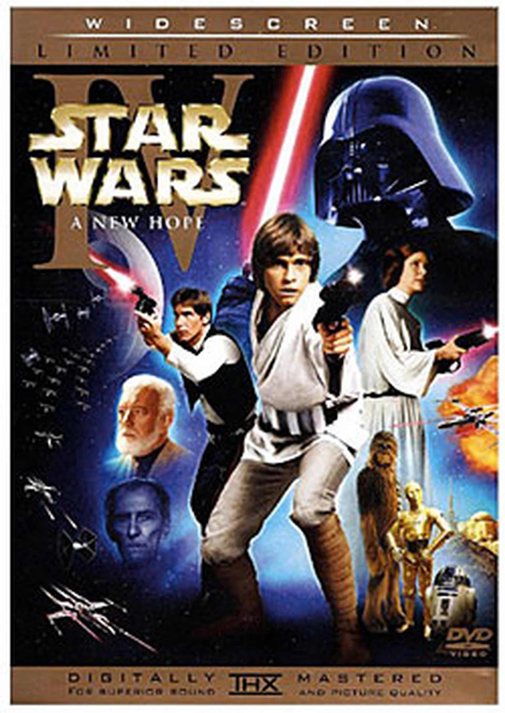 Most THX-certified DVD and Blu-ray releases come with THX Optimizer. (Shown here is the DVD cover of Star Wars Episode IV - A New Hope (1977 & 2004 Versions, 2-Disc Widescreen Edition). Copyright by respective production studio and/or distributor.)