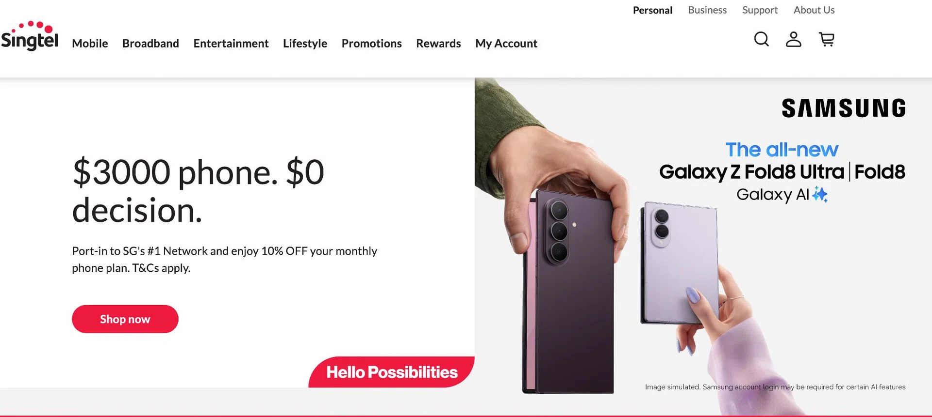 Buying from Singtel