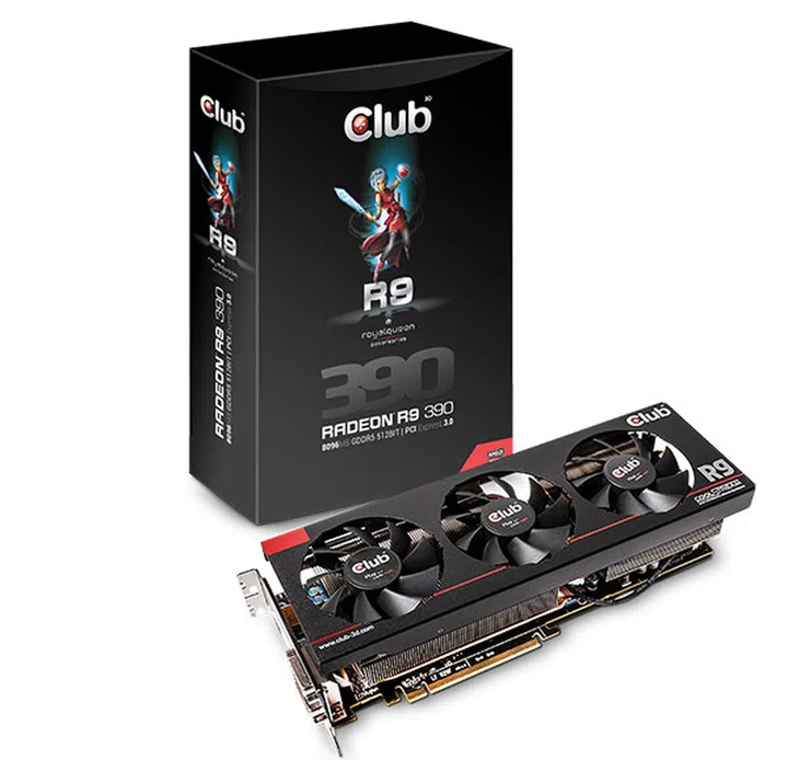 Club 3D Radeon R9 390 royalQueen. (Image Source: Club 3D)