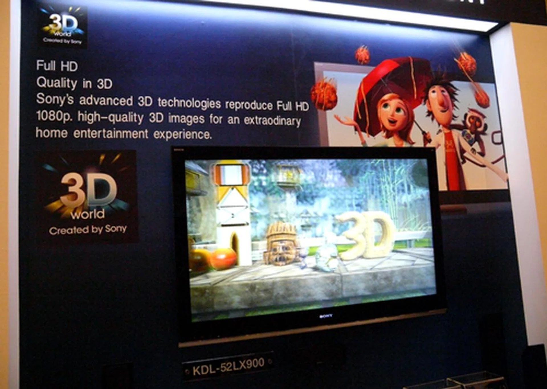 Spurred by the recent rapid expansion of 3D movies, Sony is undoubtedly eager to bring 3D displays to the home entertainment scene. To be launched sometime in the latter half of 2010, the BRAVIA LX900 series will come with value-added features such as Wi-Fi capabilities and energy-saving options on top of its 3D sweetener.