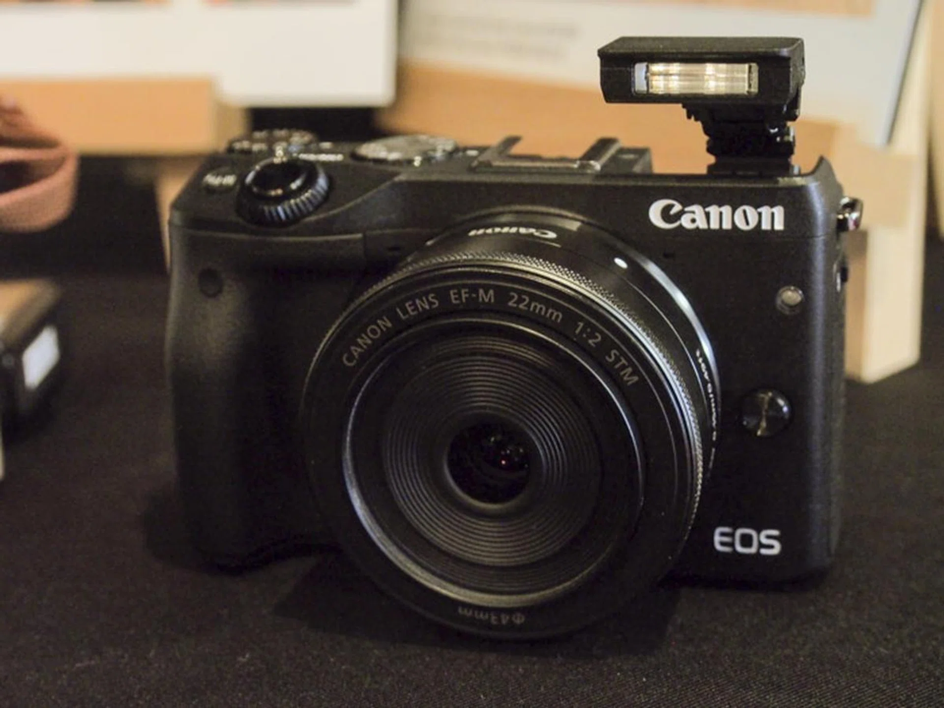 The EOS M3 gains a pop-up flash that should come in handy.