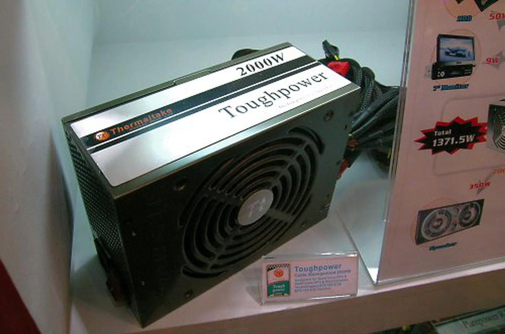  Thermaltake's Toughpower PSU's previously topped out at 1500W, which was already overkill to most. Now, meet the 2000W Toughpower – that's got to be as tough as it gets.  