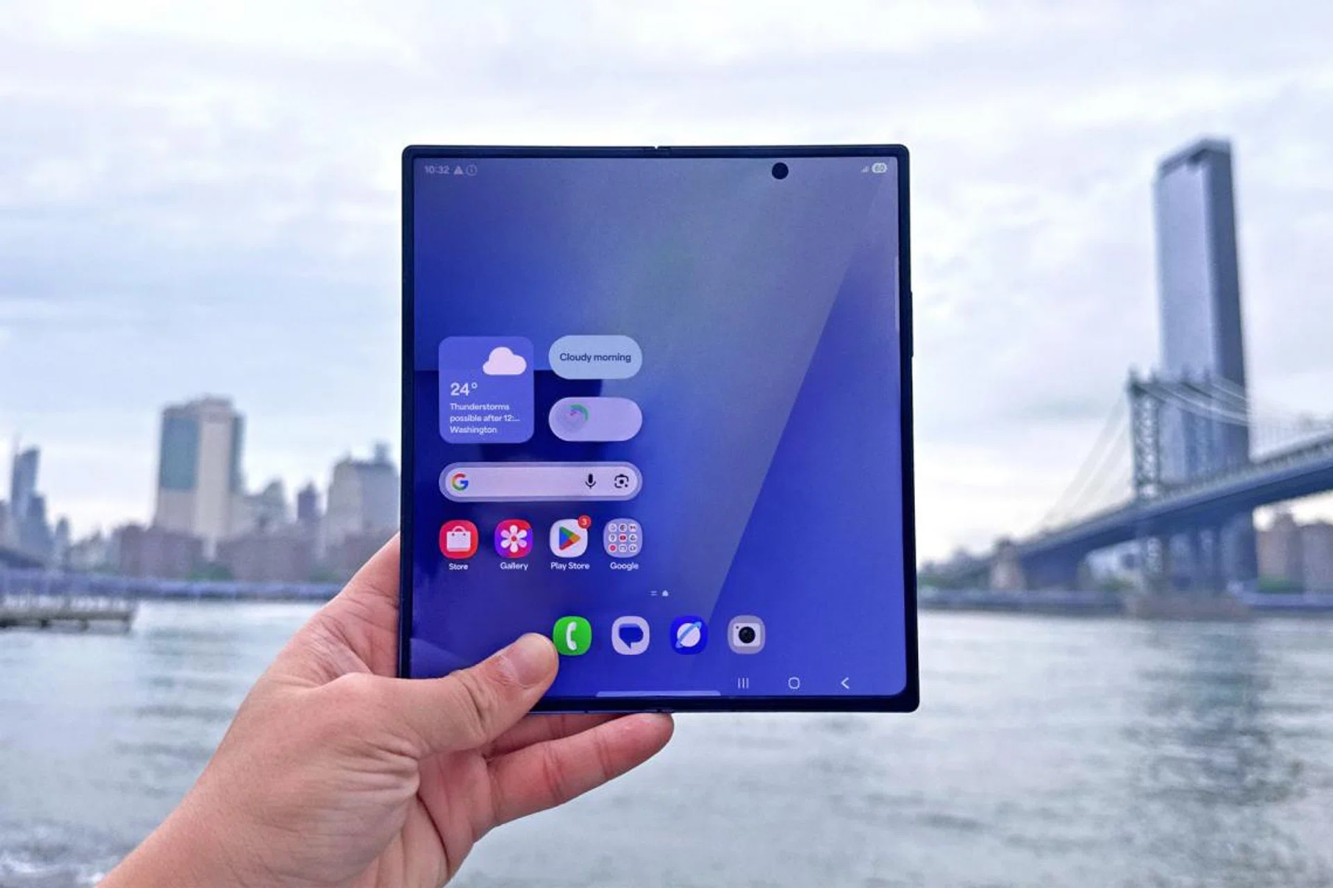The Samsung Galaxy Z Fold7.