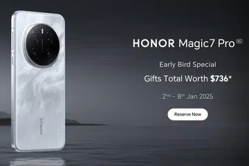 Honor Magic7 Pro's early bird special in Singapore. Image: Honor.